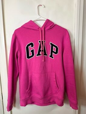 GAP Hot Pink Hoodie with Black Lettering